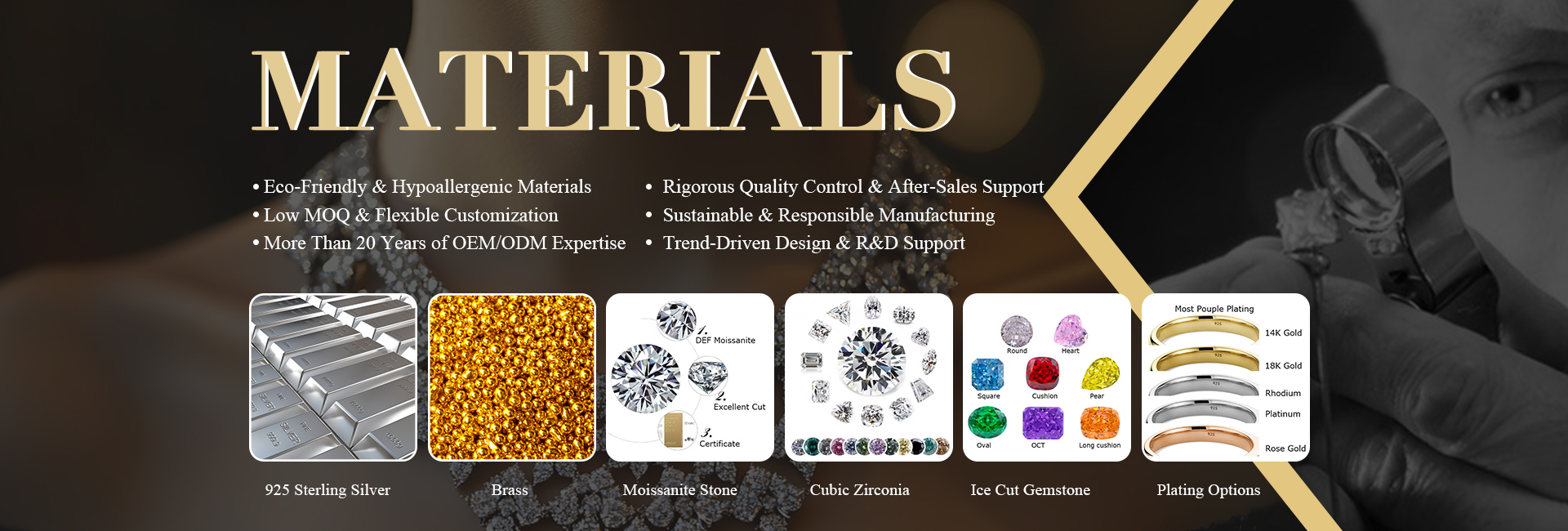 Kalite 925 Sterling Gümüş Mücevher Fabrika