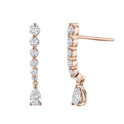 925 Sterling Gümüş Beyaz Pear Drop Kübik Zirkon Kulaklıkları Müşteri İhtiyaçları İçin