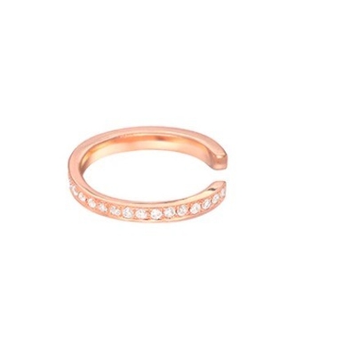 Kadınların Klasik Gökkuşağı Çamdanı Kübik Zirkon 925 Sterling Gümüş Kulak Manşet Mücevherleri