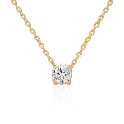 ODM 8mm Sterling Gümüş Zincir Açık CZ 18k Altın Plating Zincir
