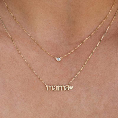 26mm 18K Altın Yumurta MAMA Kalp Yumurta Bayanlar Günü için
