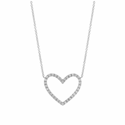 925 Sterling Silver Pave Diamond Sevgi Kolyesi Kız Arkadaşı Üçüncü Taraf Değerlendirme