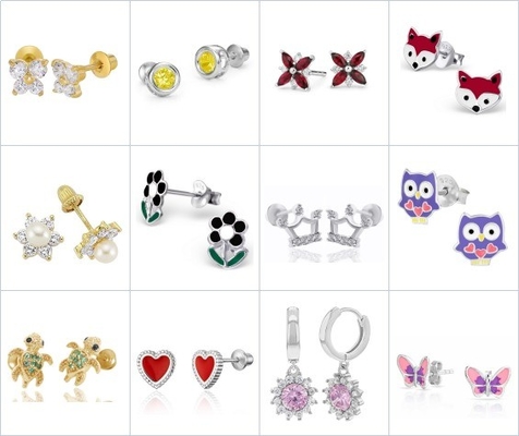 Tatlı Modali Pembe Çiçek Enamel Düğme Arka Küpe Şirin 925 Sterling Gümüş Tasarımı