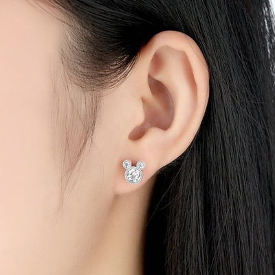 Üçüncü Taraf Değerlendirme Sertifikalı Çocuklar Mücevher 925 Sterling Gümüş Fare Küpe
