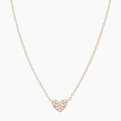 Kalp Pave Beyaz CZ Kadın Katmanı 925 Sterling Gümüş Kolye