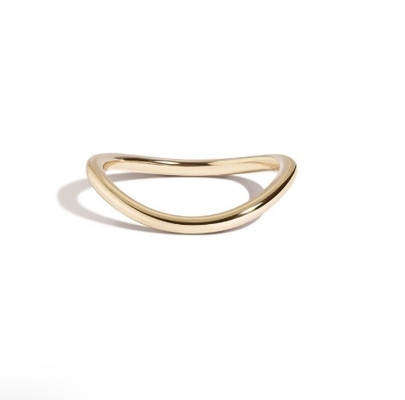 Elegant 18K altın döşenmiş düğün Nova Band kızlar için paslanmaz çelik yüzükler