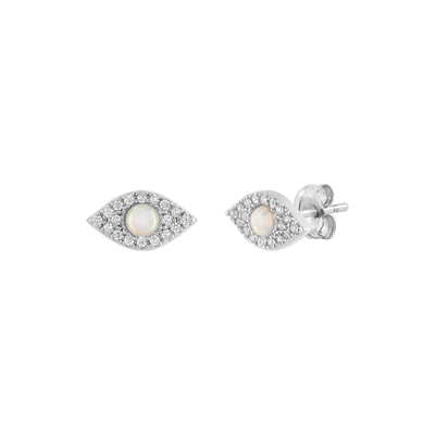 925 Gümüş Stud Kulaklık OEM ODM Opal Stud Kulaklık Altın Kaplama