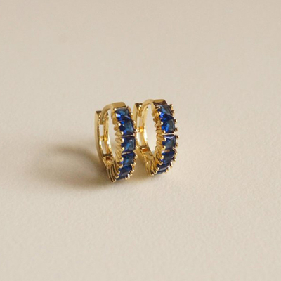 925 Sterling Gümüş Prenses Yeşil CZ Diamante Kulaklık Kadın Çağdaş Görünümü
