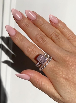 Gümüşlü Bagüette Mavi Elmas 5A Buz Kesme CZ Kadınlar için Nişan Yüzüğü 925 Sterling Gümüş