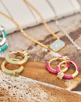 Neon Turkuaz Enamel Micro Pave CZ Şekerli Renkli Kız Kadınlar Küpeler Ekolojik Dostu Evet
