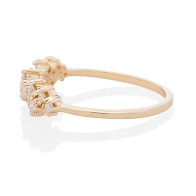 925 Sterling Gümüş Mücevher Prong Setting Mini Clear CZ Band Yüzükler Kadınlar için Sterling