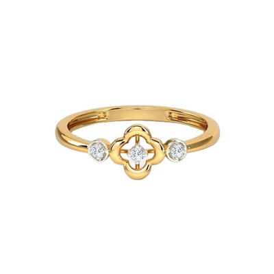 Unisex için yüzükler 925 Sterling Gümüş Triad Clover Yüzük Brezilya Yüzük Band Mücevher