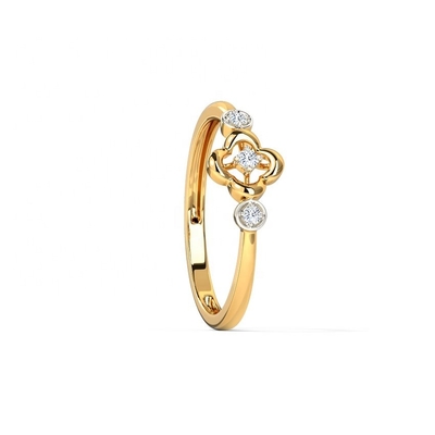 Unisex için yüzükler 925 Sterling Gümüş Triad Clover Yüzük Brezilya Yüzük Band Mücevher
