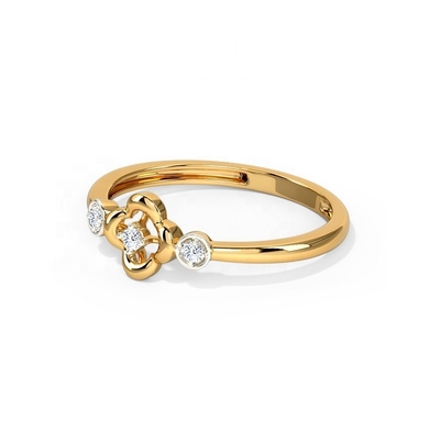 Unisex için yüzükler 925 Sterling Gümüş Triad Clover Yüzük Brezilya Yüzük Band Mücevher
