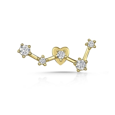 OEM Constella Stud küpeler 925 18k Beyaz Altın Stud küpeler