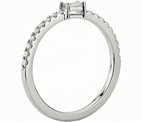 Güzel Mücevher 925 Sterling Gümüş Yüzük Yeşil veya Beyaz Taşlar ve 18K Altın Kaplama