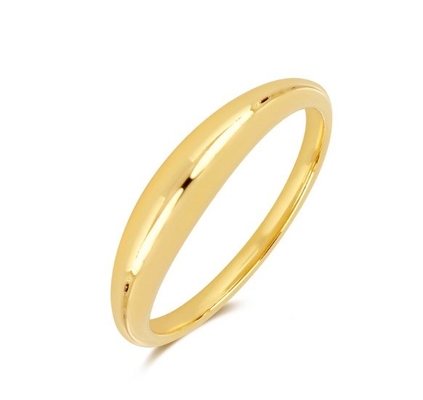 Düz 18K Altın Boho 925 Sterling Gümüş Dökme Kadın Yüzükleri
