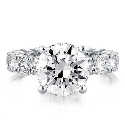 18K Altın Beyaz Zirkon Sonsuzluk Bandı 925 Sterling Gümüş Nişan Yüzükleri