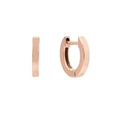 Minimalist Moda Huggies 925 Sterling Gümüş 18K Altın Kaplama ile Unisex Küpeler