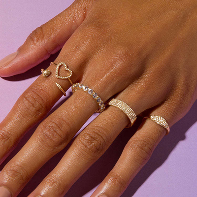 Moda 925 Sterling Gümüş Kadınlar Yüzük Mücevher Özel Ürün Dini Tür Hiç