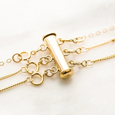 925 Sterling Gümüş Mücevher En Yeni 18K Altın Katmanlı Kolye Tılsımları