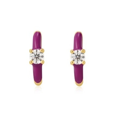 Neon Turkuaz Enamel Micro Pave CZ Şekerli Renkli Kız Kadınlar Küpeler Ekolojik Dostu Evet