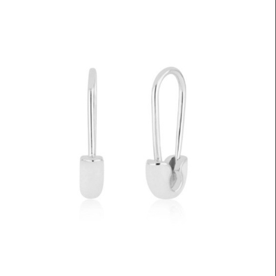 925 Sterling Gümüş Kadın Moda Pin Kulaklıkları Mavi Enamel Drop Finish ile süslenmiştir