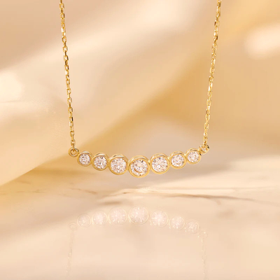 Minimalist 925 Sterling Gümüş Tenis Kolye Kadınlar için Katman Yüklenebilir Kolye
