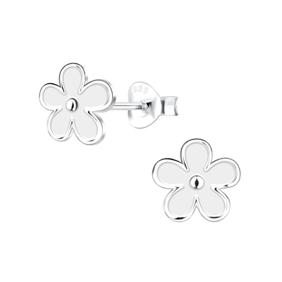 925 Sterling Gümüş Hipoalerjenik Çocuklar Stud Küpeler 18K Altın Kaplama