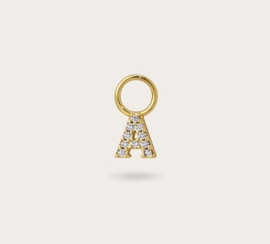 Logo 925 ve özelleştirilmiş Mini 18K Altın Başlangıç Cazibe 925 Sterling Gümüş Kişisel Kolye