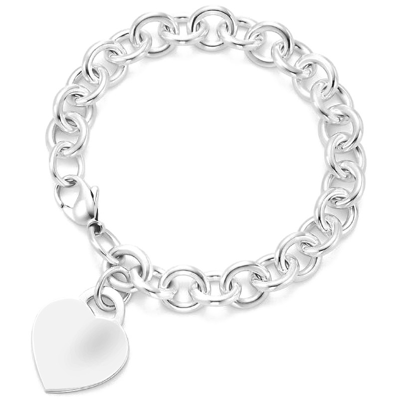 Erkekler için 925 Sterling Gümüş Kalp Büyüsü