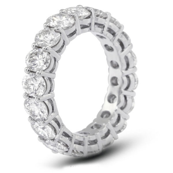 925 Sterling Gümüş 4mm CZ Sonsuzluk Band Yüzüğü İKOLOJİ DOSTLUKLULU Evet Plating Rose Gold