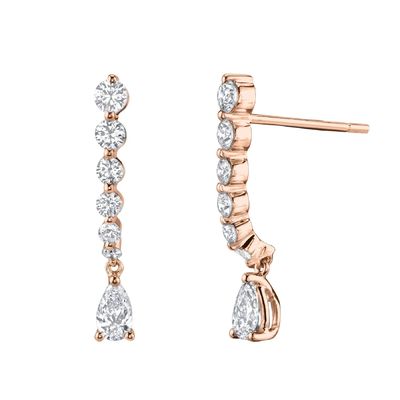 925 Sterling Gümüş Beyaz Pear Drop Kübik Zirkon Kulaklıkları Müşteri İhtiyaçları İçin