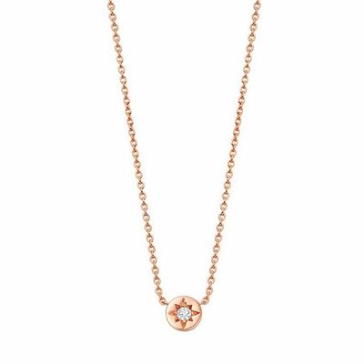 Altın kaplama 925 Sterling Gümüş Starburst Elmas Disk Kolye Günlük Kullanım