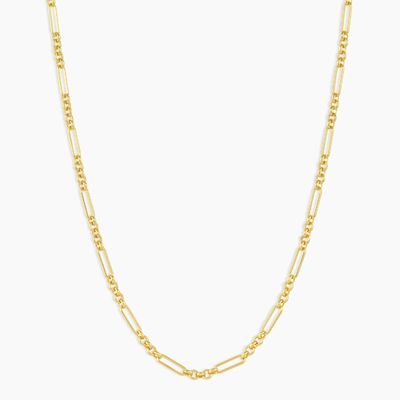 18in 925 Sterling Gümüş Zincir Kolye 2.2mm Genişlik 18K Altın Zincir Kolye
