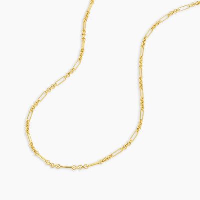 18in 925 Sterling Gümüş Zincir Kolye 2.2mm Genişlik 18K Altın Zincir Kolye