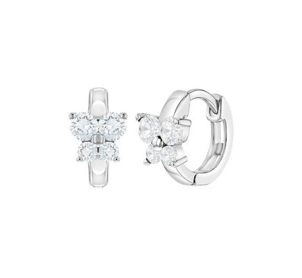 Sapphire Cubic Zircon Butterfly Huggies hediye fırsatları için küpeler