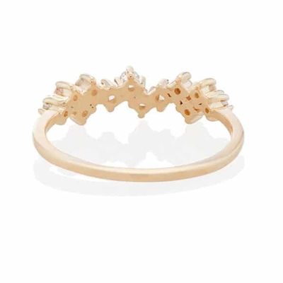 925 Sterling Gümüş Mücevher Prong Setting Mini Clear CZ Band Yüzükler Kadınlar için Sterling