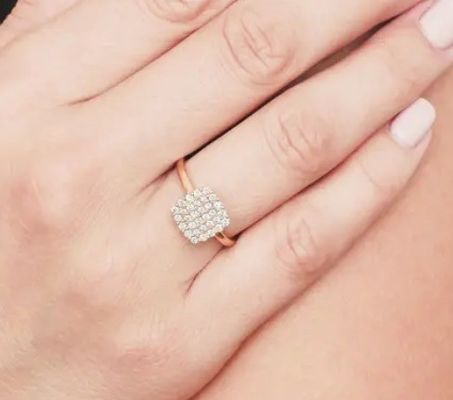 2024 Yüzükler Brezilya Pave Beyaz CZ Gümüş Yüzük Güzel Mücevherlik Moda Aksesuarları