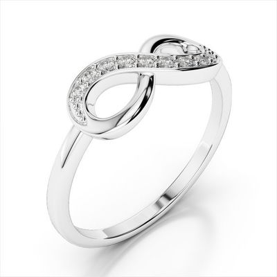El yapımı Infinity 925 Sterling Gümüş Kadın Yüzükleri