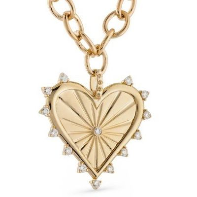 18K Altın Beyaz CZ Çubuklu Aşk Kalbi Büyü Kolye 925 Sterling Gümüş Kolye