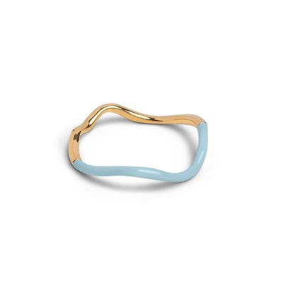 925 Sterling Gümüş 18k Altın Pembe Enamel Yüzükler Kadınlar Kızlar İçin