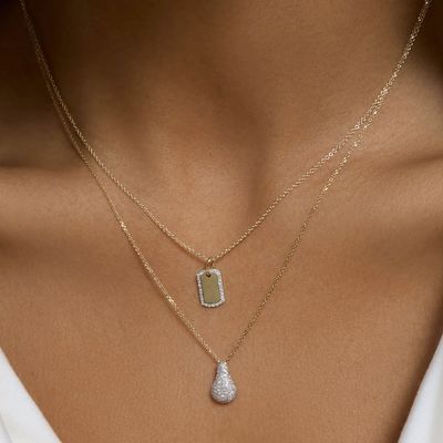 925 Ayar Gümüş Altın Rodyum Kaplama Zirkon Kazımalı Kolye