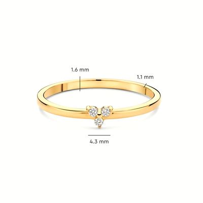 925 Sterling Gümüş Altın Kaplama CZ Kadınlar için Lotus Yüzüğü
