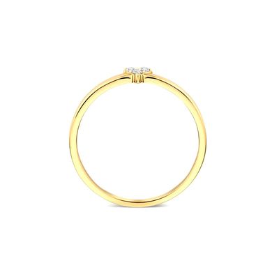 925 Sterling Gümüş Altın Kaplama CZ Kadınlar için Lotus Yüzüğü